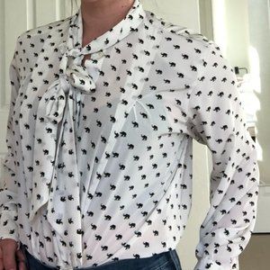 Vintage French Guy Laroche Woman's Blouse